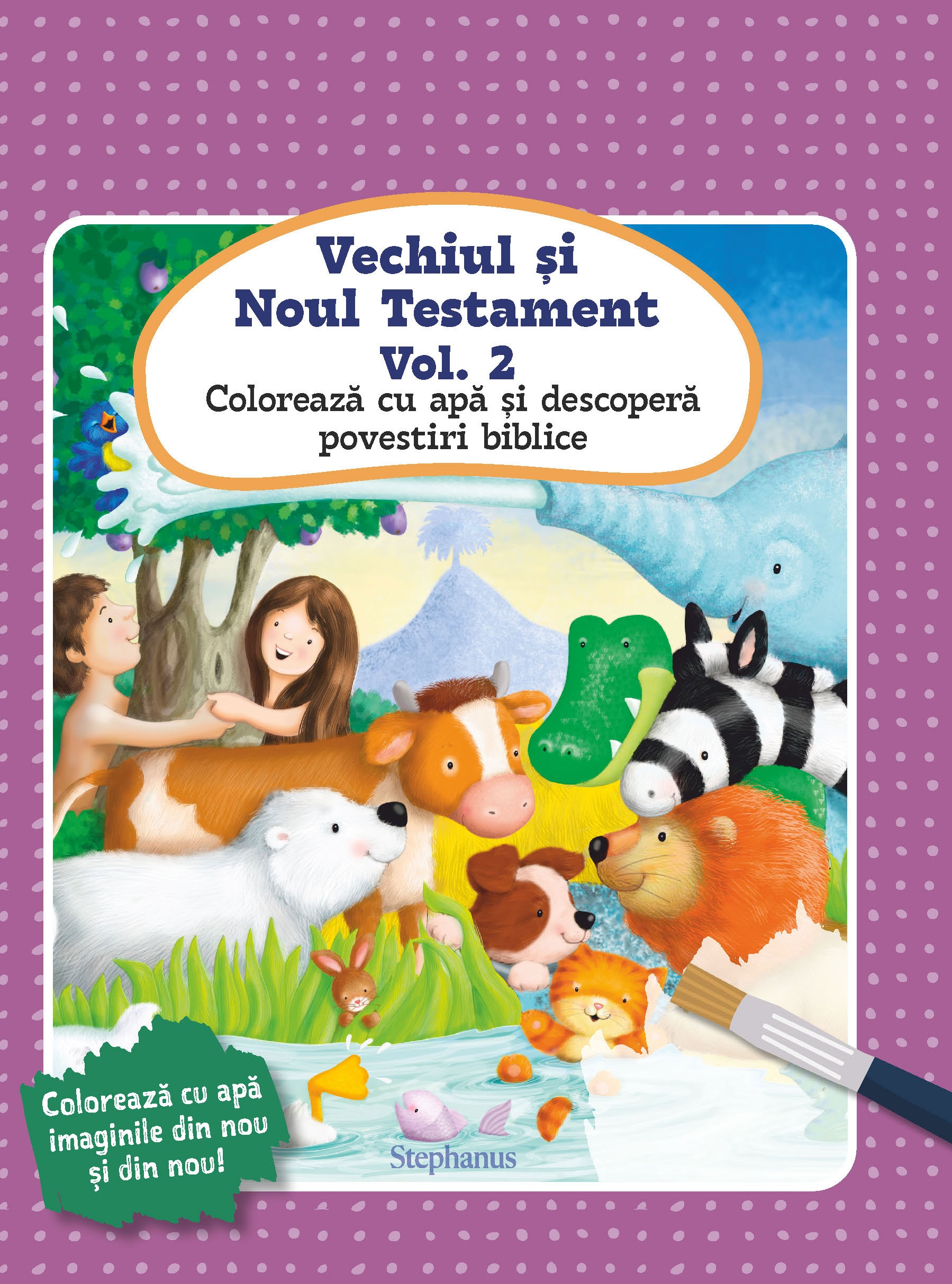 Vechiul și Noul Testament Vol. 2 - Colorează cu apă și descoperă povestiri biblice