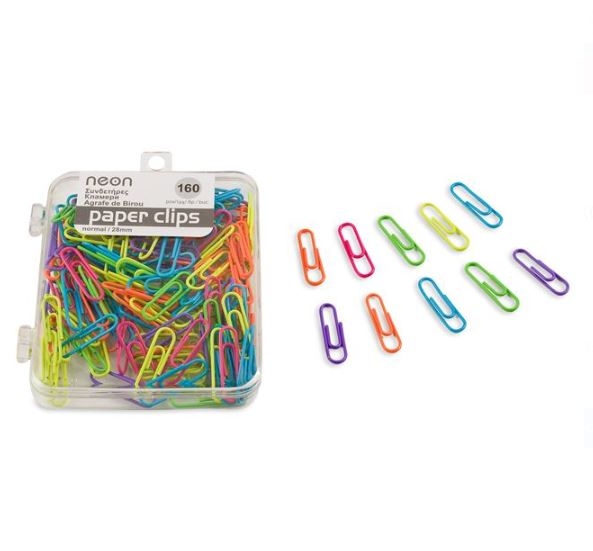 Agrafe de birou colorate, 28 mm - 160 buc. Agrafe de birou colorate, 28 mm - 160 buc.