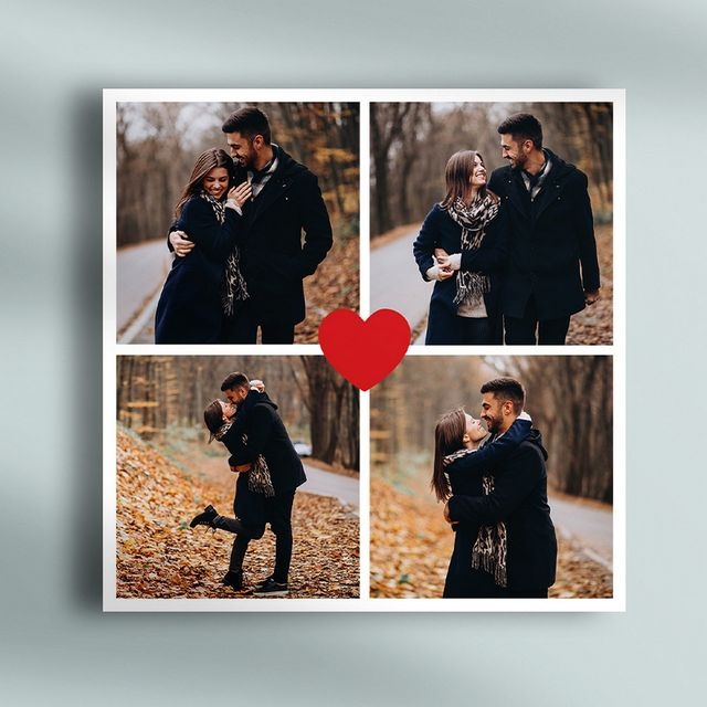 Tablou canvas personalizat cu 4 poze – Cuplu Tablou canvas personalizat cu 4 poze – Cuplu