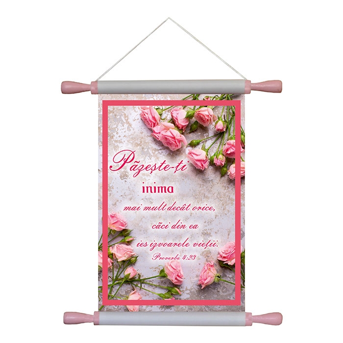 Papirus A4 vintage - Pazeste-ti inima (Prov. 4:23)