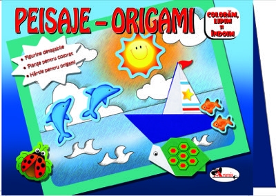 Peisaje - Origami (albastru) - Coloram, lipim si indoim - Carte cu activitati pentru copii (5-10 ani) Peisaje - Origami (albastru) - Coloram, lipim si indoim - Carte cu activitati pentru copii (5-10 ani)