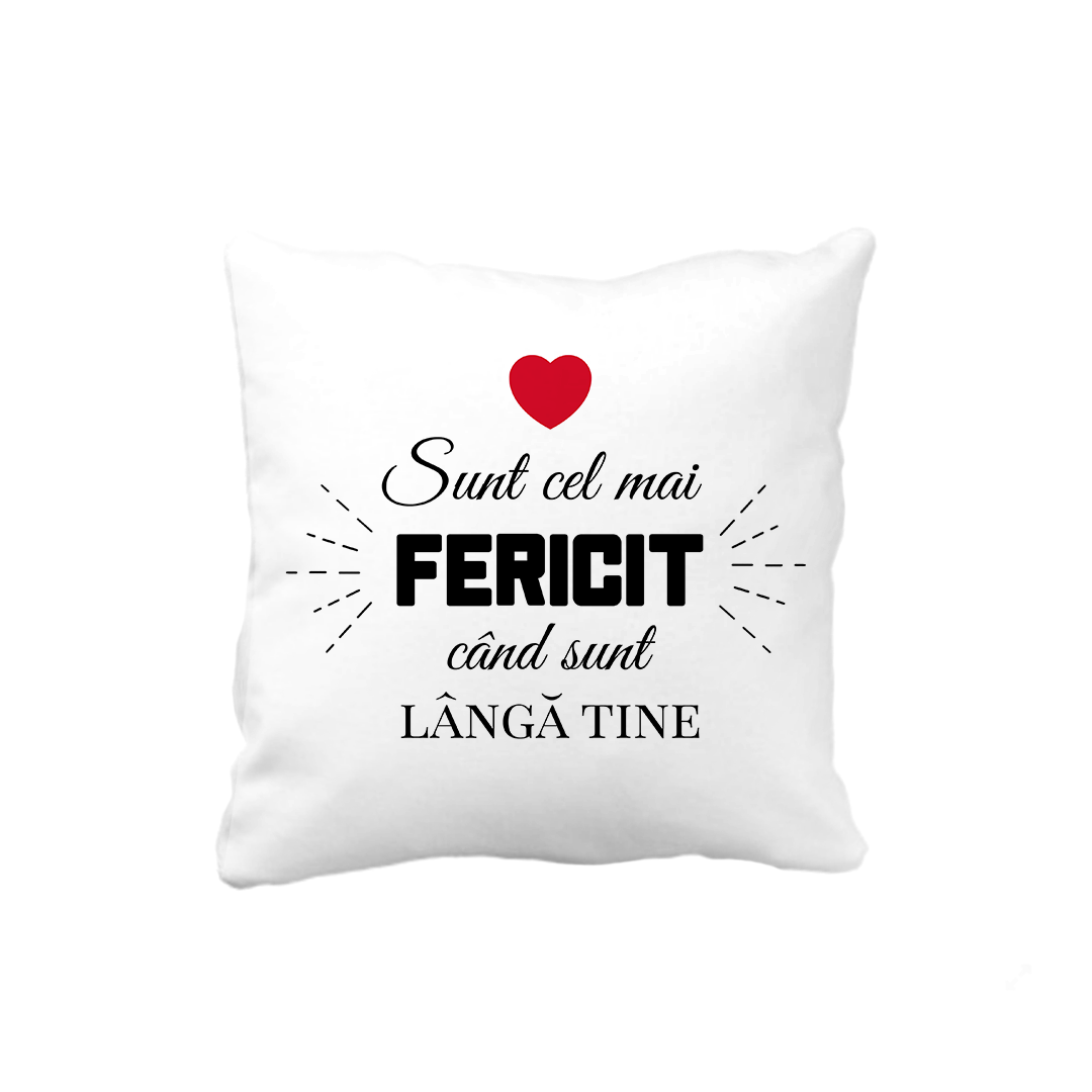 Pernă personalizată text – Happiest Pernă personalizată text – Happiest