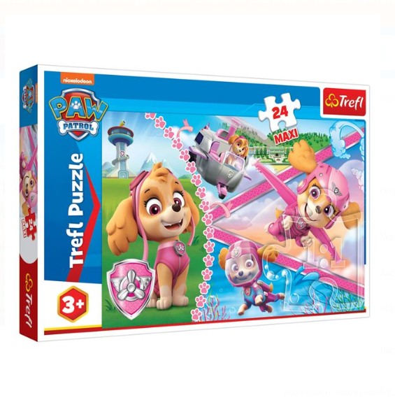 Puzzle Trefl - Paw Patrol - Pink Aviator, 24 piese MAXI - Activitati pentru copii (3+) Puzzle Trefl - Paw Patrol - Pink Aviator, 24 piese MAXI - Activitati pentru copii (3+)