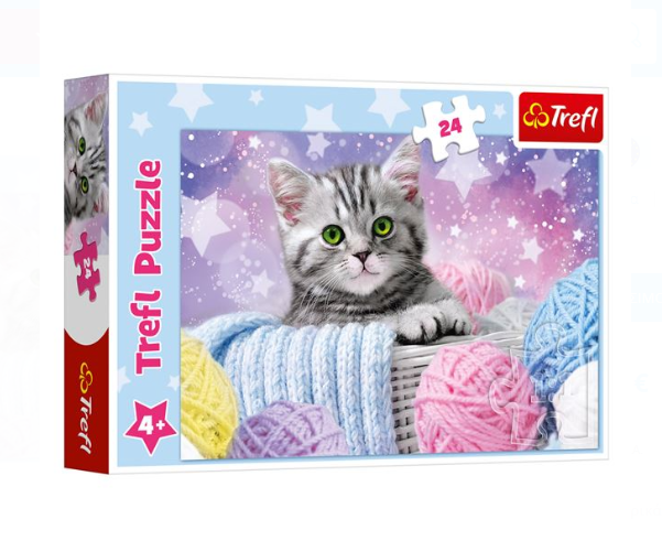 Puzzle Trefl - Pisica, 24 piese  - Activitati pentru copii (4+) Puzzle Trefl - Pisica, 24 piese  - Activitati pentru copii (4+)