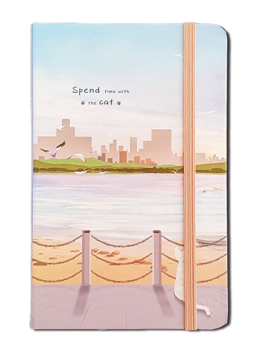 Caiet pentru femei - Pisica, coral ( 9x14x1.5 cm ) Caiet pentru femei - Pisica, coral ( 9x14x1.5 cm )