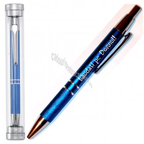 Pix albastru metalic in tub - Laudati pe Domnul Pix albastru metalic in tub - Laudati pe Domnul