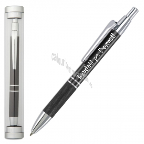 Pix negru metalic in tub - Laudati pe Domnul Pix negru metalic in tub - Laudati pe Domnul