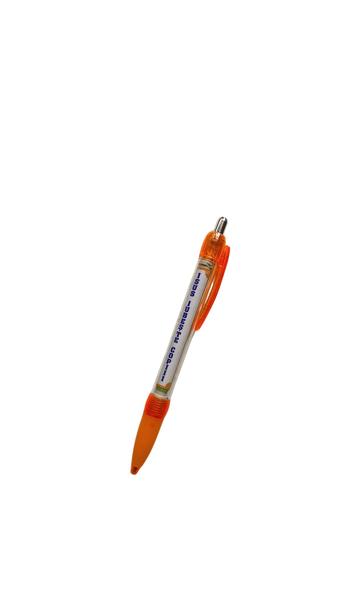 Pix cu foita (portocaliu) - texte biblice copii - Isus iubește copiii Pix cu foita (portocaliu) - texte biblice copii - Isus iubește copiii