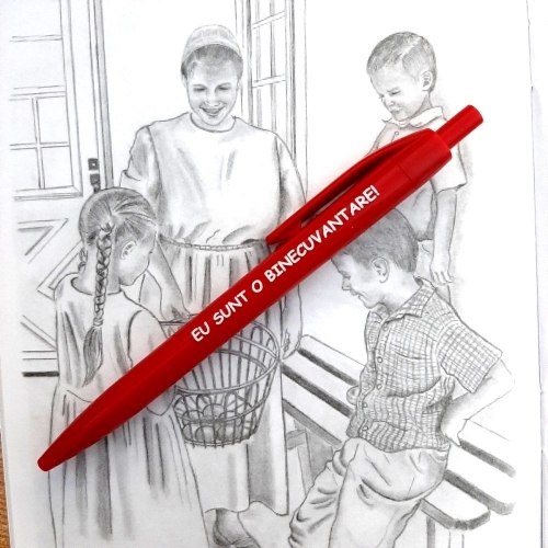 Pix cu mesaj crestin - Eu sunt o binecuvantare! (roșu) Pix cu mesaj crestin - Eu sunt o binecuvantare! (roșu)