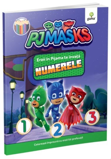 Eroii în Pijama te invata numerele- Carte de colorat cu activitati (4-6 ani) Eroii în Pijama te invata numerele- Carte de colorat cu activitati (4-6 ani)