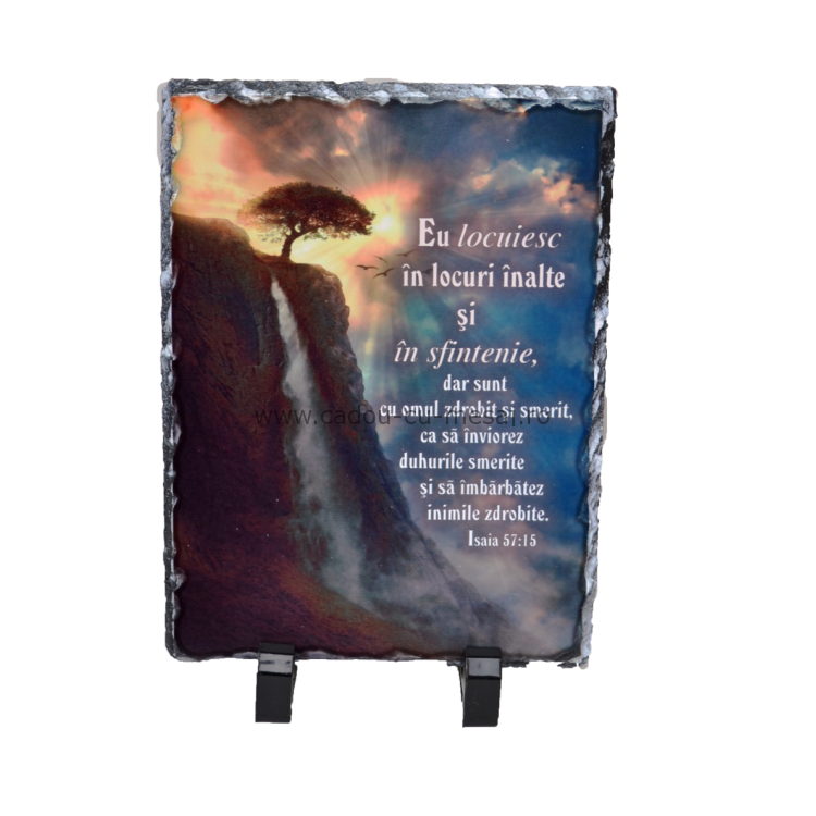 Placa ardezie - Eu locuiesc în locuri înalte Placa ardezie - Eu locuiesc în locuri înalte