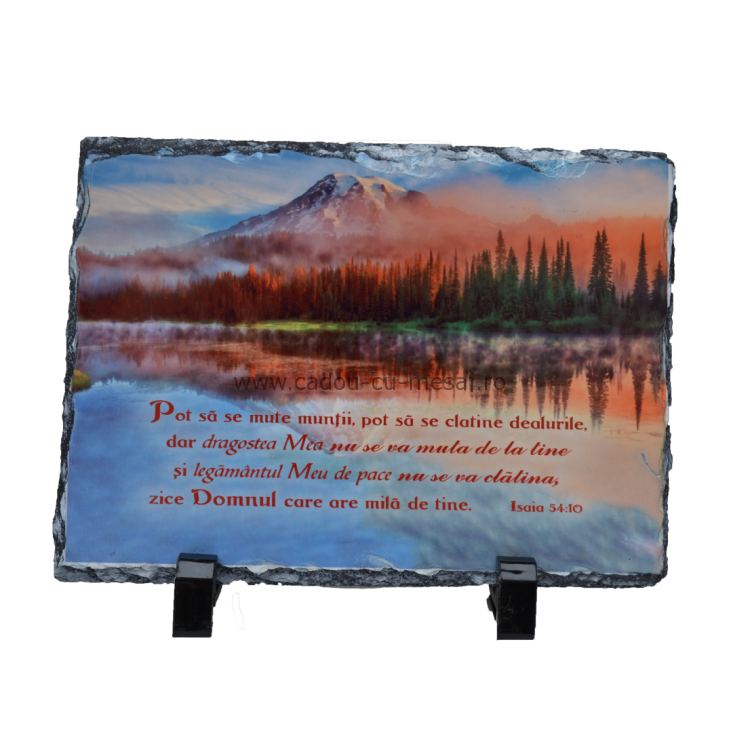 Placa ardezie - Pot să se mute munții Placa ardezie - Pot să se mute munții