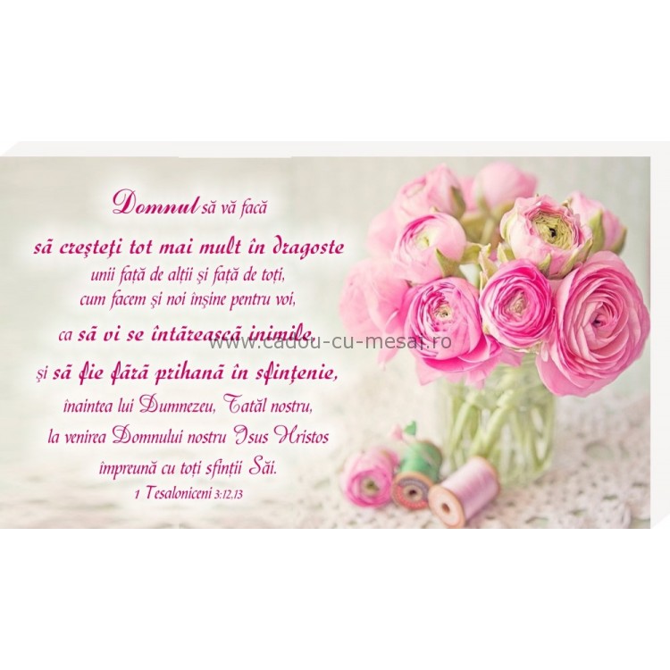 Placheta birou- Să creșteți în dragoste Placheta birou- Să creșteți în dragoste