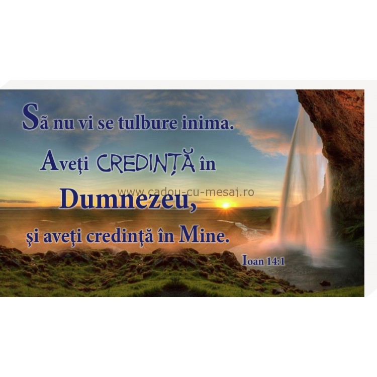 Placheta birou- Să nu vi se tulbure inima Placheta birou- Să nu vi se tulbure inima