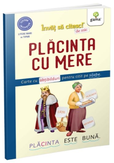 Placinta cu mere - Carte cu abtibilduri pentru citit pe silabe (5-6 ani) Placinta cu mere - Carte cu abtibilduri pentru citit pe silabe (5-6 ani)