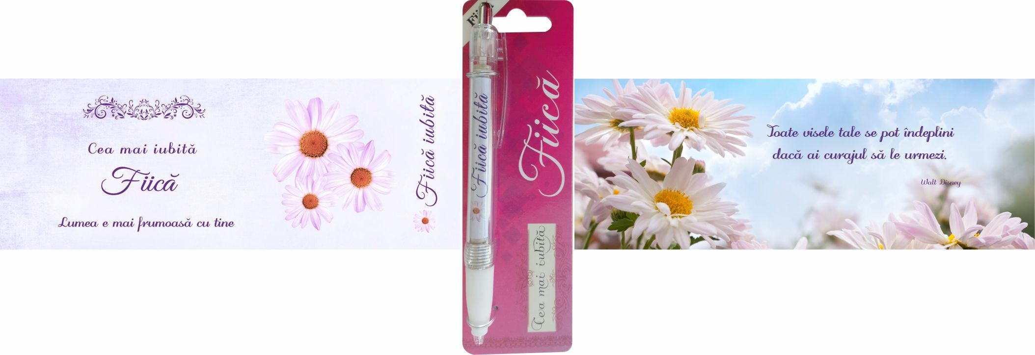 Pix cu dedicatie - Fiica (14.5 cm x 18 cm x 6.7 ) Pix cu dedicatie - Fiica (14.5 cm x 18 cm x 6.7 )