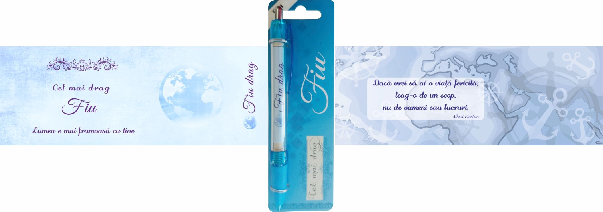 Pix cu dedicatie - Fiu (14.5 cm x 18 cm x 6.7 ) Pix cu dedicatie - Fiu (14.5 cm x 18 cm x 6.7 )