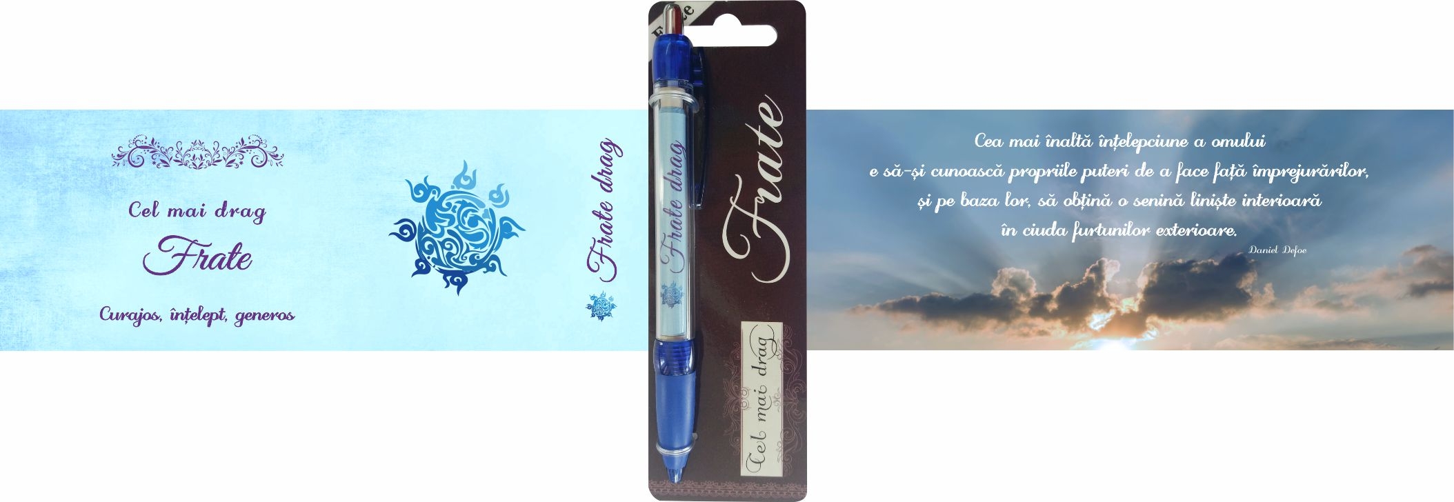 Pix cu dedicatie - Frate (14.5 cm x 18 cm x 6.7 ) Pix cu dedicatie - Frate (14.5 cm x 18 cm x 6.7 )