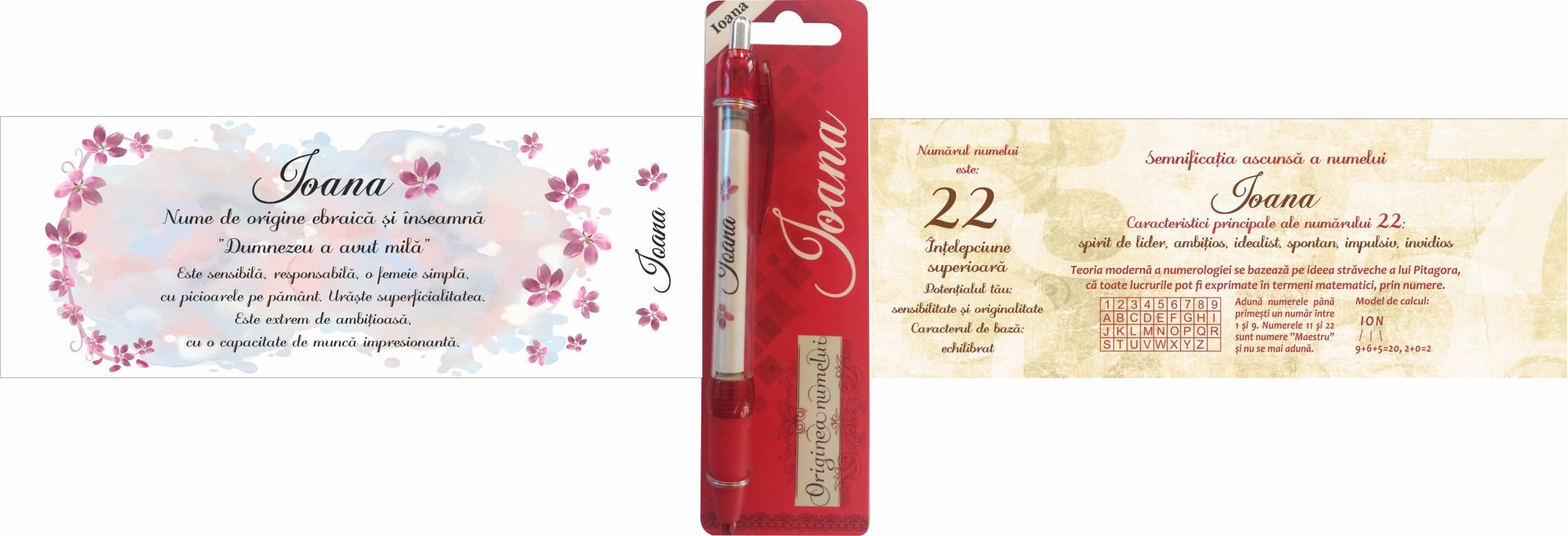 Pix cu nume - Ioana ( 14.5 cm x 18 cm x 6.7 ) Pix cu nume - Ioana ( 14.5 cm x 18 cm x 6.7 )