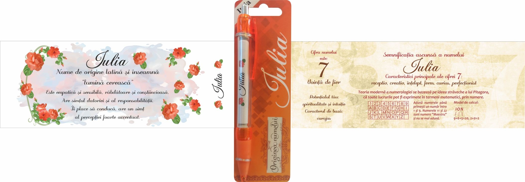 Pix cu nume - Iulia ( 14.5 cm x 18 cm x 6.7 )