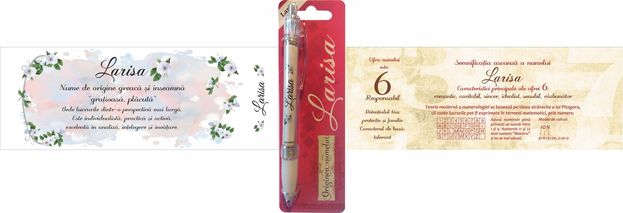 Pix cu nume - Larisa ( 14.5 cm x 18 cm x 6.7 ) Pix cu nume - Larisa ( 14.5 cm x 18 cm x 6.7 )