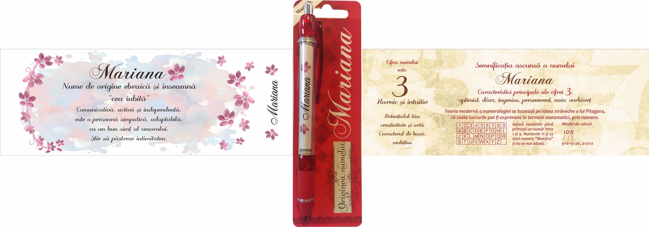 Pix cu nume - Mariana ( 14.5 cm x 18 cm x 6.7 ) Pix cu nume - Mariana ( 14.5 cm x 18 cm x 6.7 )