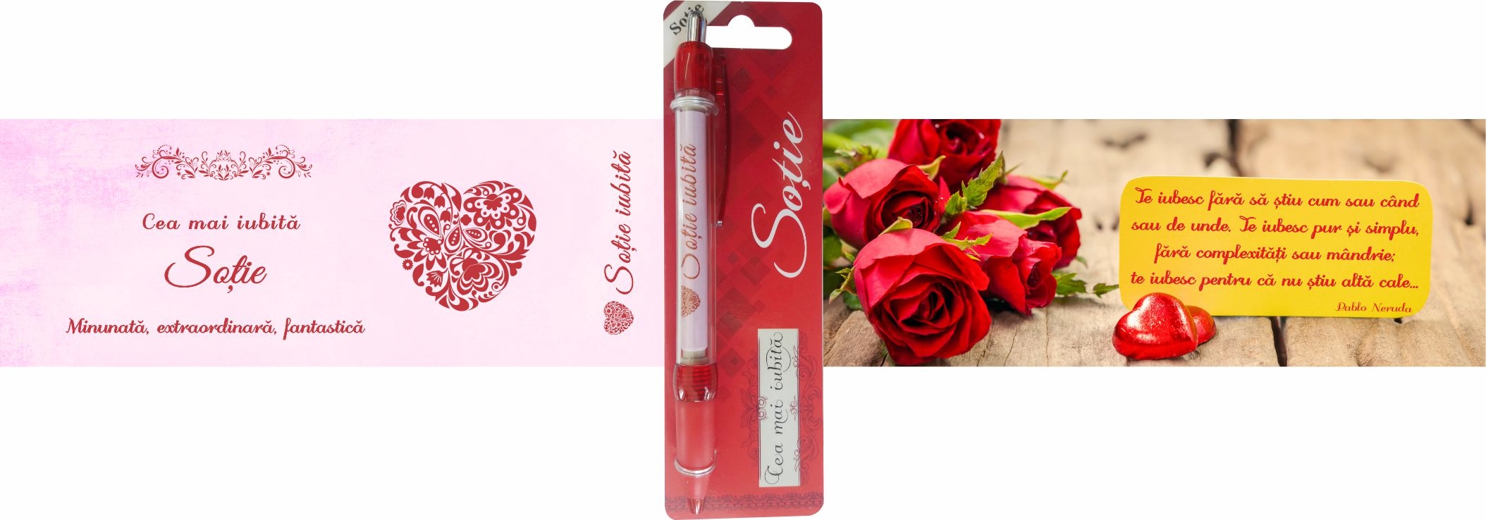 Pix cu dedicatie - Sotie (14.5 cm x 18 cm x 6.7 ) Pix cu dedicatie - Sotie (14.5 cm x 18 cm x 6.7 )