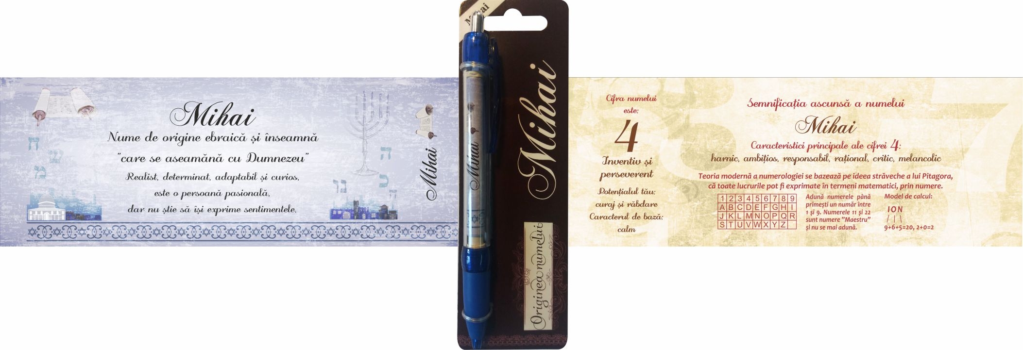 Pix cu nume - Mihai ( 14.5 cm x 18 cm x 6.7 ) Pix cu nume - Mihai ( 14.5 cm x 18 cm x 6.7 )