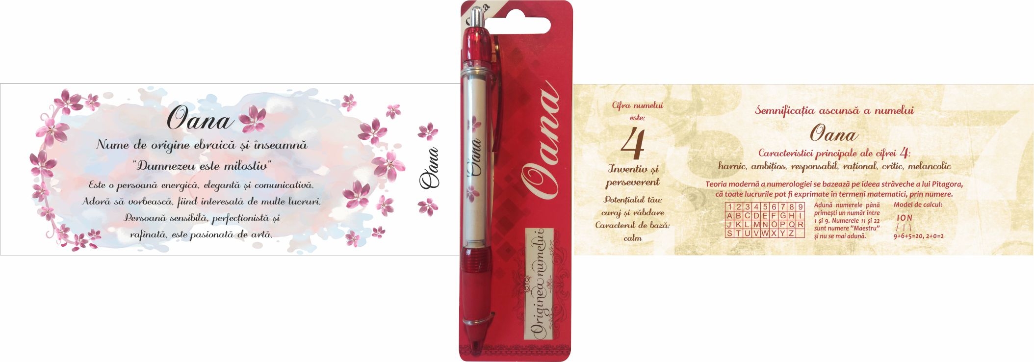 Pix cu nume - Oana ( 14.5 cm x 18 cm x 6.7 ) Pix cu nume - Oana ( 14.5 cm x 18 cm x 6.7 )