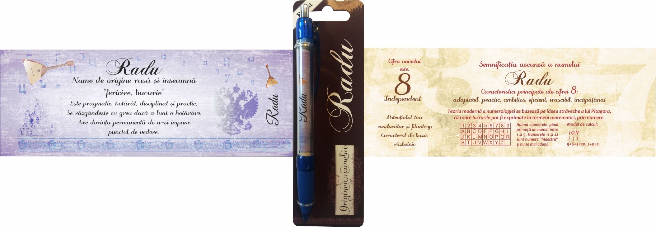 Pix cu nume - Radu ( 14.5 cm x 18 cm x 6.7 ) Pix cu nume - Radu ( 14.5 cm x 18 cm x 6.7 )