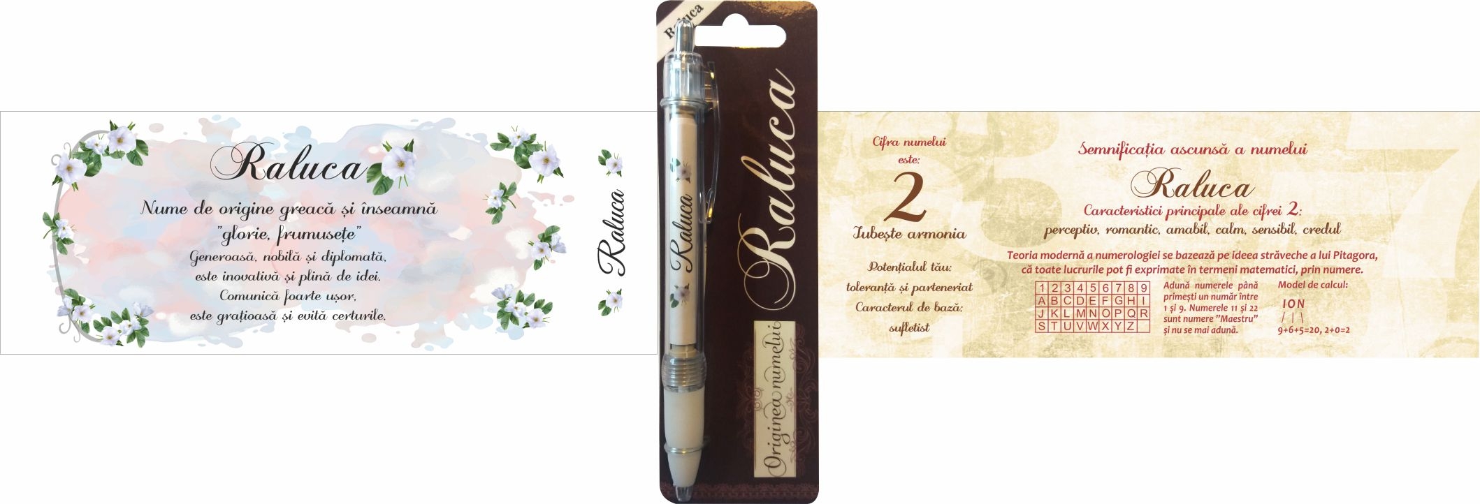 Pix cu nume - Raluca ( 14.5 cm x 18 cm x 6.7 ) Pix cu nume - Raluca ( 14.5 cm x 18 cm x 6.7 )