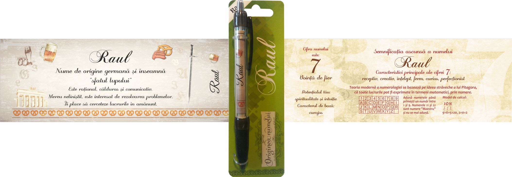 Pix cu nume - Raul ( 14.5 cm x 18 cm x 6.7 ) Pix cu nume - Raul ( 14.5 cm x 18 cm x 6.7 )