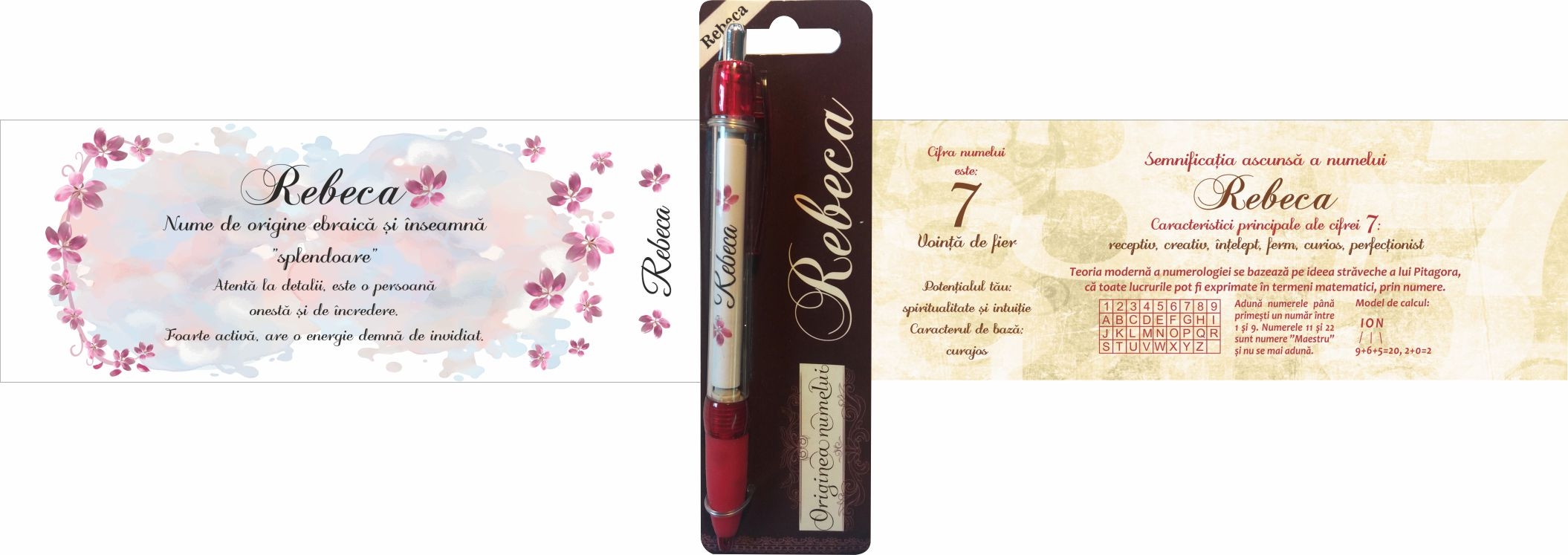 Pix cu nume - Rebeca ( 14.5 cm x 18 cm x 6.7 ) Pix cu nume - Rebeca ( 14.5 cm x 18 cm x 6.7 )