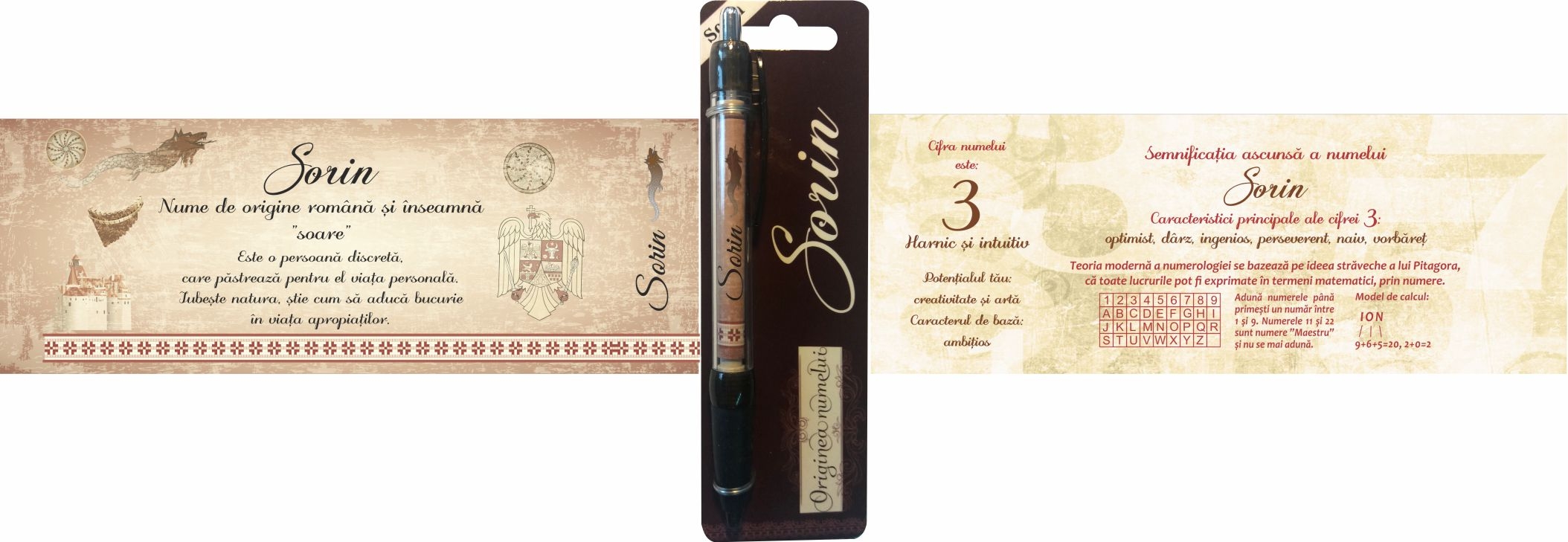 Pix cu nume - Sorin ( 14.5 cm x 18 cm x 6.7 ) Pix cu nume - Sorin ( 14.5 cm x 18 cm x 6.7 )