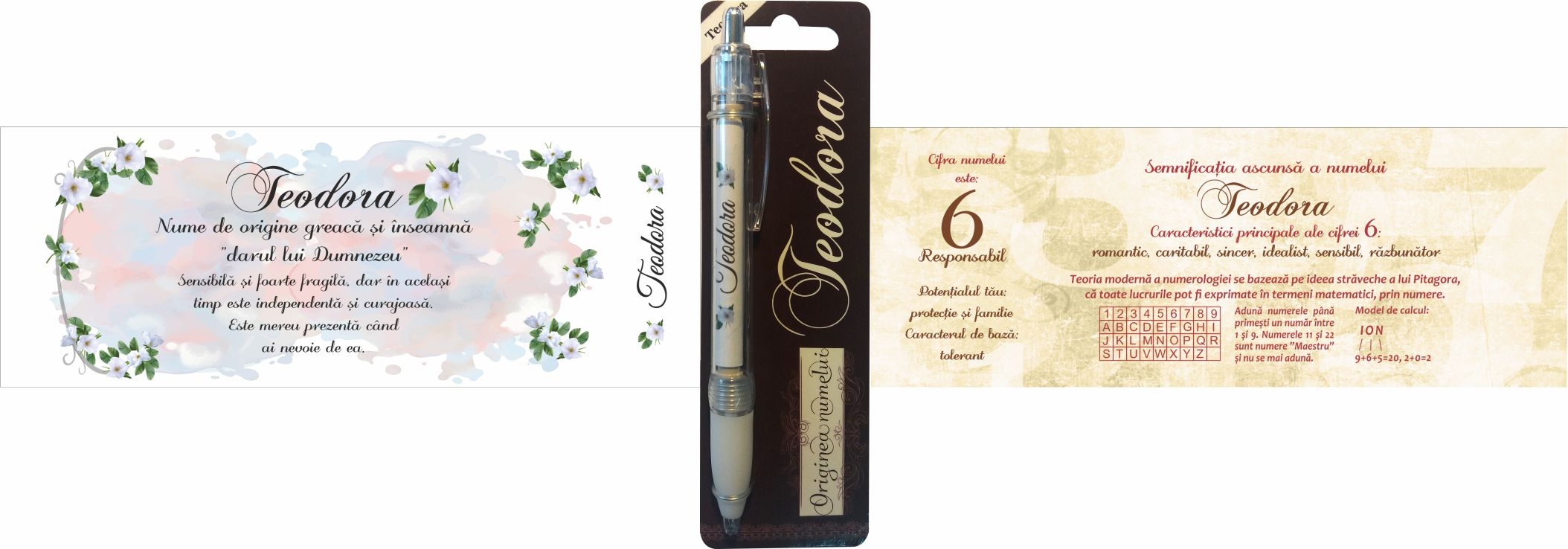 Pix cu nume - Teodora ( 14.5 cm x 18 cm x 6.7 ) Pix cu nume - Teodora ( 14.5 cm x 18 cm x 6.7 )