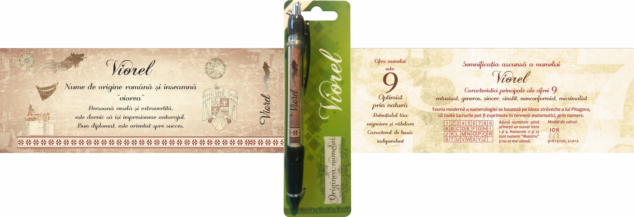 Pix cu nume -  Viorel ( 14.5 cm x 18 cm x 6.7 )