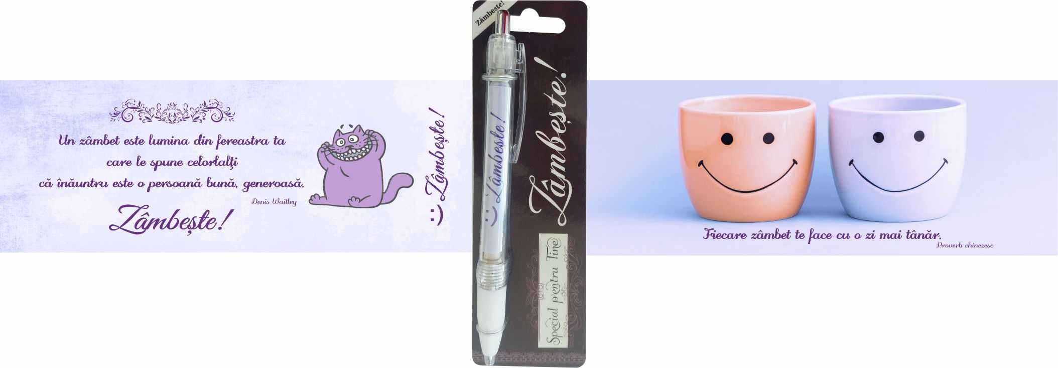 Pix cu dedicatie - Zambeste  (14.5 cm x 18 cm x 6.7 ) Pix cu dedicatie - Zambeste  (14.5 cm x 18 cm x 6.7 )