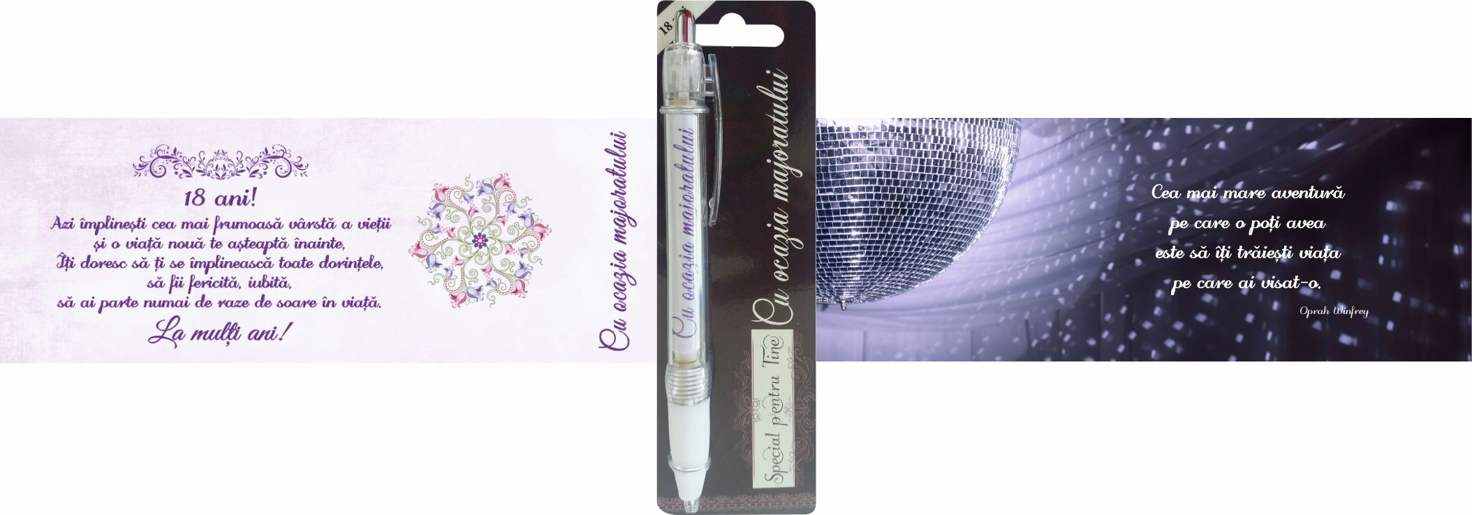 Pix cu dedicatie - Cu ocazia majoratului (14.5 cm x 18 cm x 6.7 ) Pix cu dedicatie - Cu ocazia majoratului (14.5 cm x 18 cm x 6.7 )