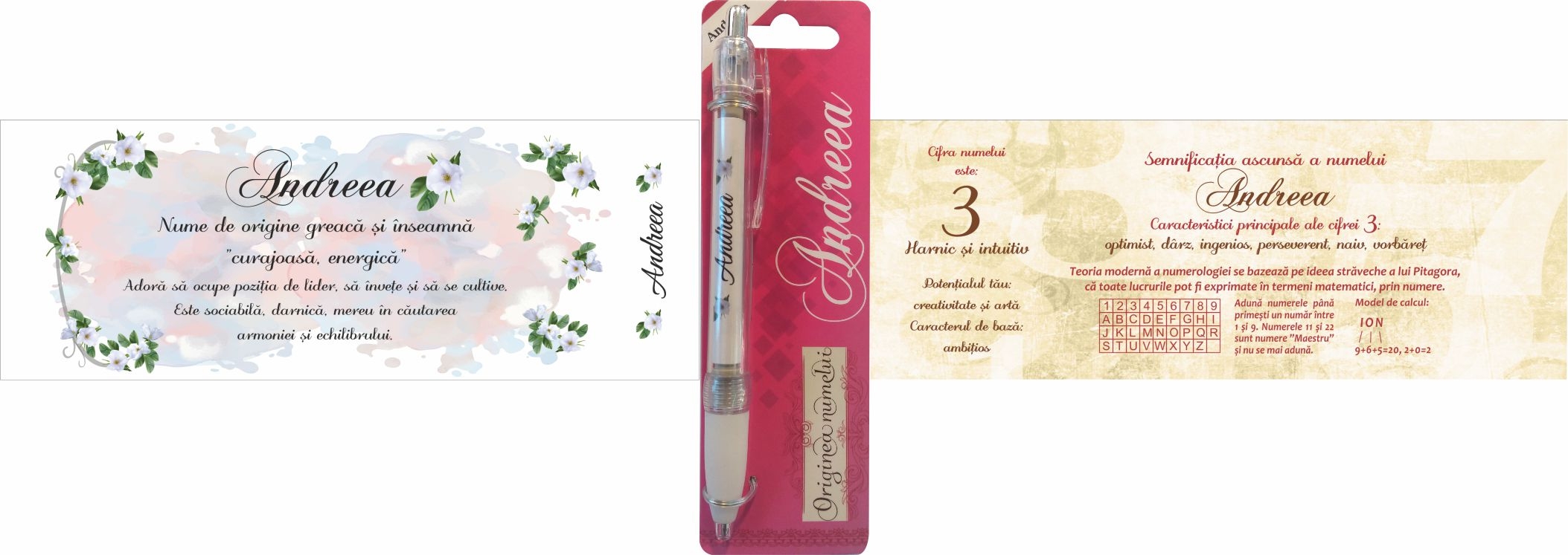 Pix cu nume - Andreea (14.5 cm x 18 cm x 6.7 )