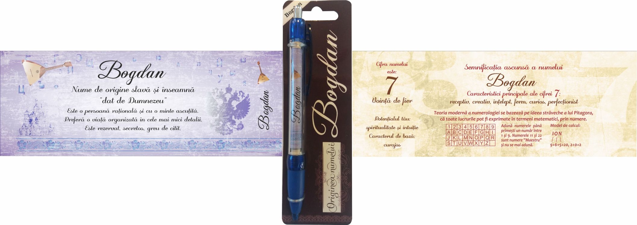 Pix cu nume - Bogdan (14.5 cm x 18 cm x 6.7 ) Pix cu nume - Bogdan (14.5 cm x 18 cm x 6.7 )