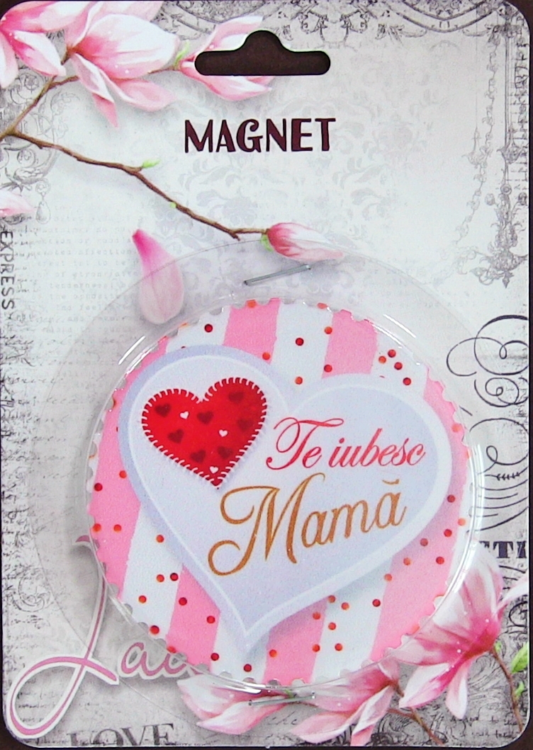 Magnet Te iubesc mama (7.3x7.3 cm ) Magnet Te iubesc mama (7.3x7.3 cm )