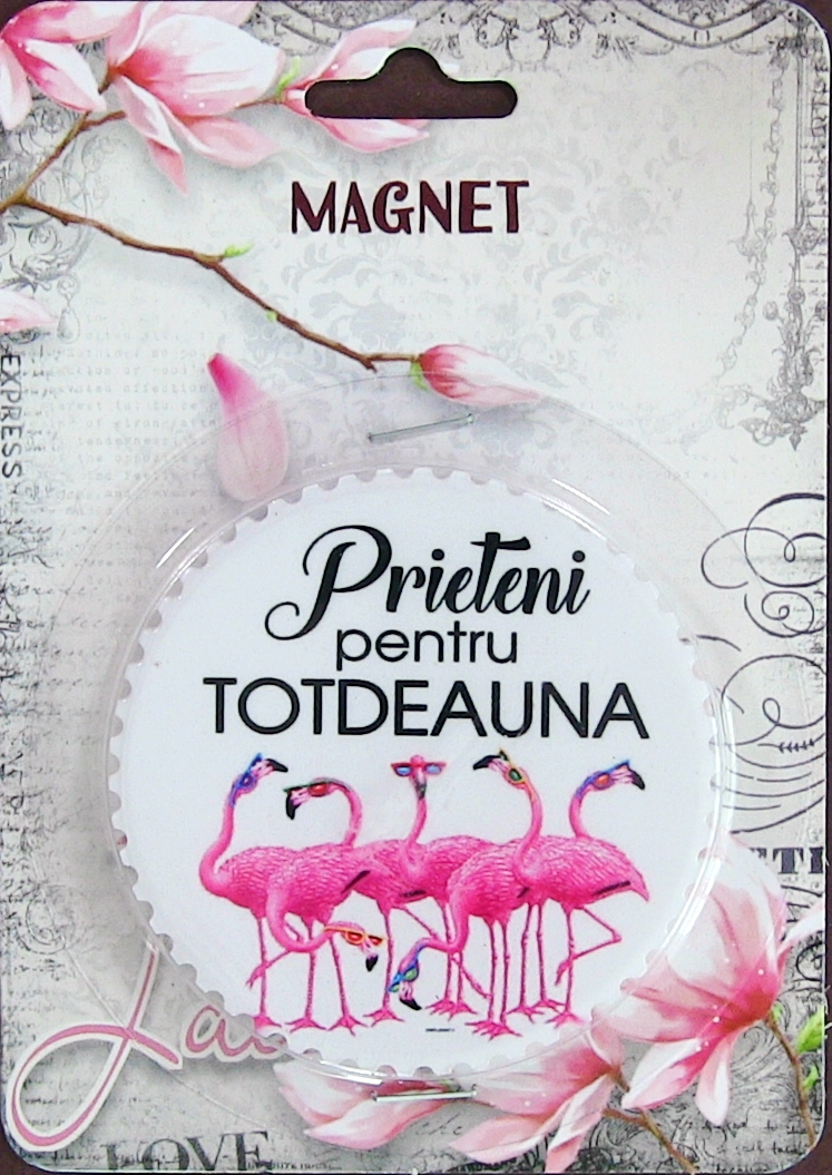 Magnet  Prieteni pentru totdeauna  ( 7.3x7.3 cm ) Magnet  Prieteni pentru totdeauna  ( 7.3x7.3 cm )