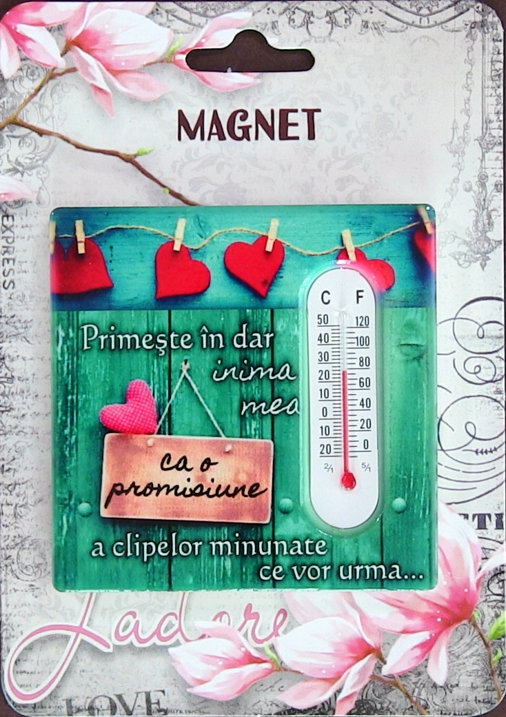 Magnet Primeste in dar inima mea  ( 7.5x7.5 cm) Magnet Primeste in dar inima mea  ( 7.5x7.5 cm)