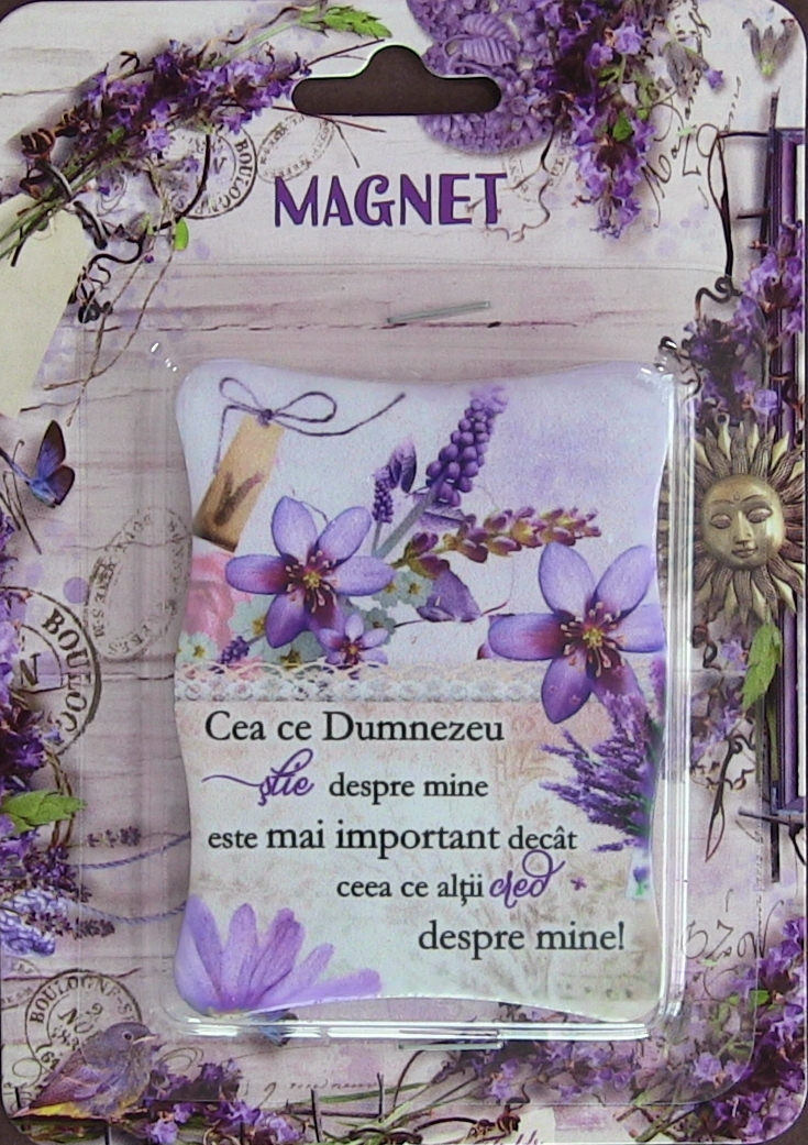 Magnet ceramic - Ceea ce Dumnezeu stie depre mine  (6x8cm )