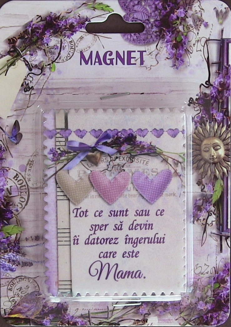 Magnet ceramic - Tot ce sunt...mama  (6x8cm ) Magnet ceramic - Tot ce sunt...mama  (6x8cm )