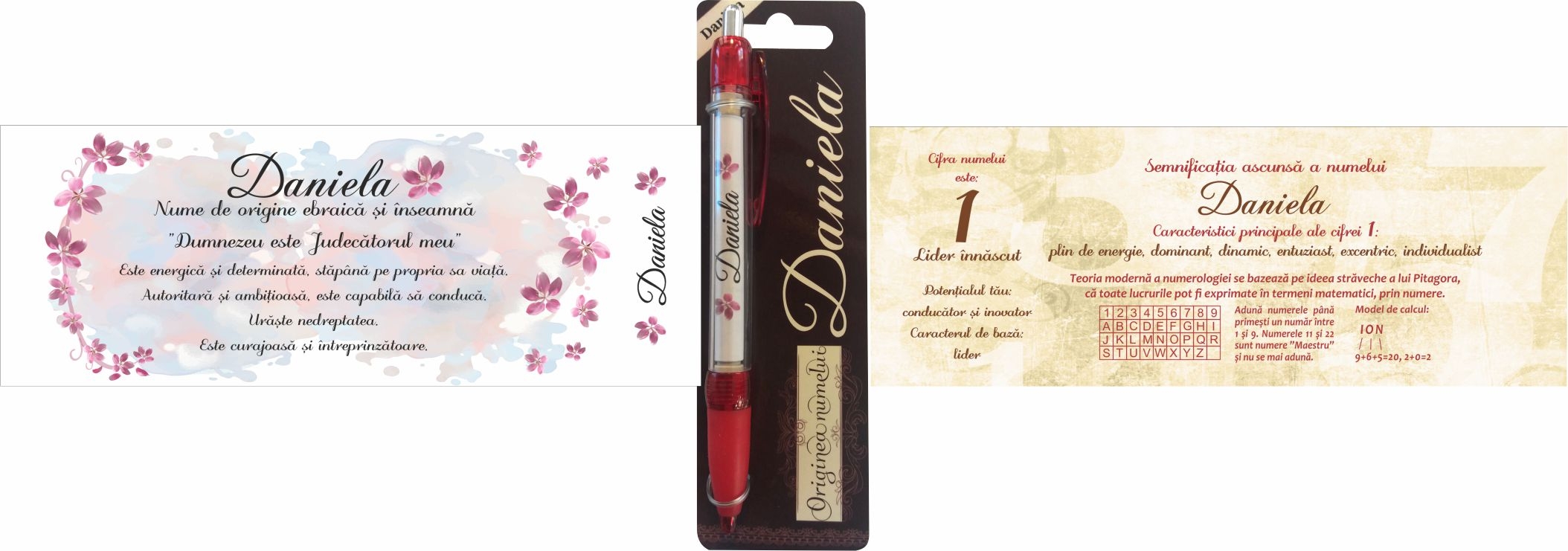 Pix cu nume - Daniela (14.5 cm x 18 cm x 6.7 ) Pix cu nume - Daniela (14.5 cm x 18 cm x 6.7 )