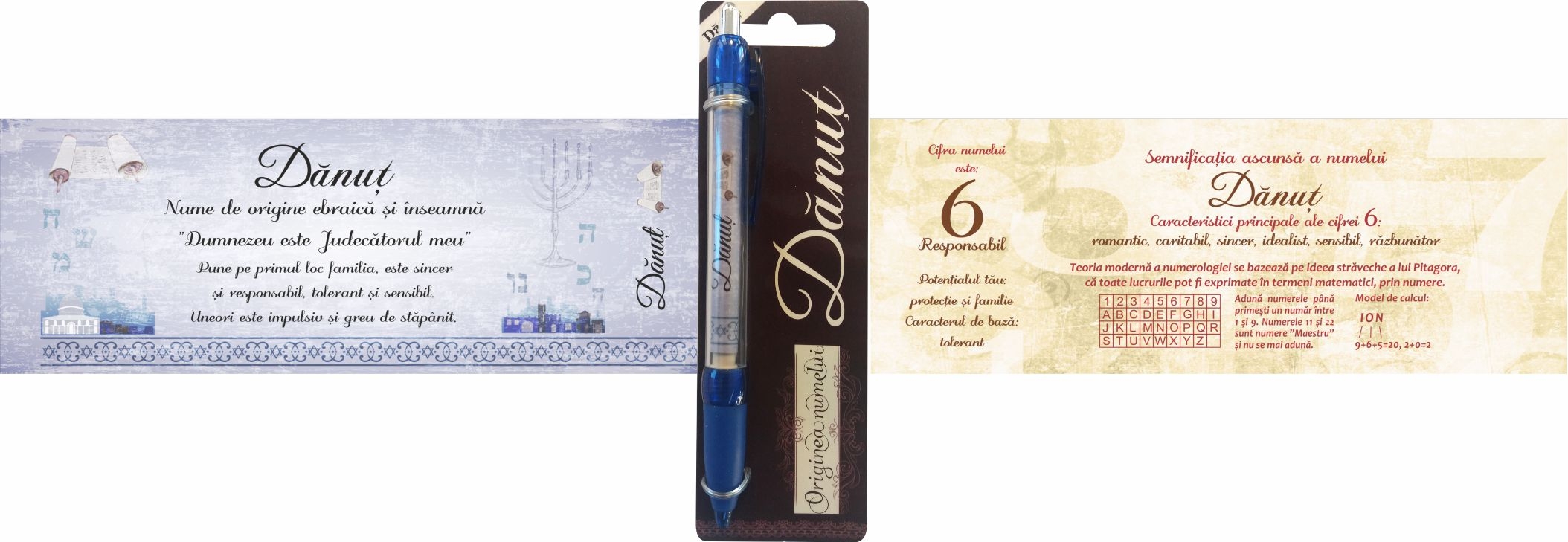 Pix cu nume - Danut (14.5 cm x 18 cm x 6.7 ) Pix cu nume - Danut (14.5 cm x 18 cm x 6.7 )