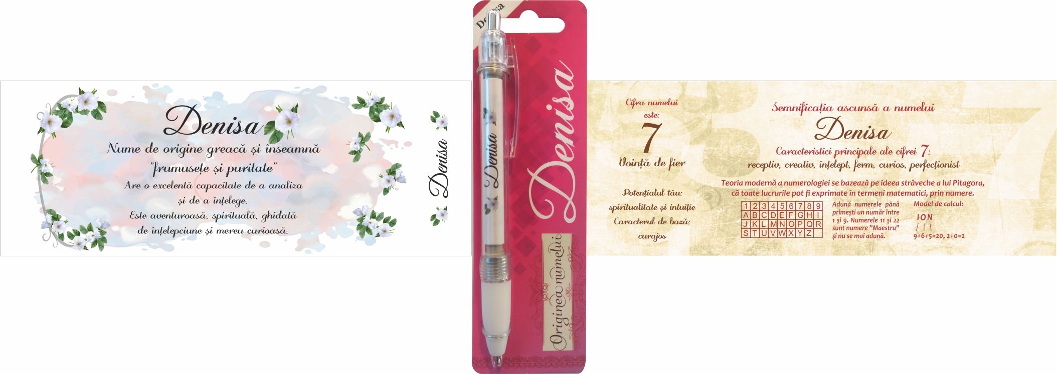 Pix cu nume - Denisa (14.5 cm x 18 cm x 6.7 ) Pix cu nume - Denisa (14.5 cm x 18 cm x 6.7 )