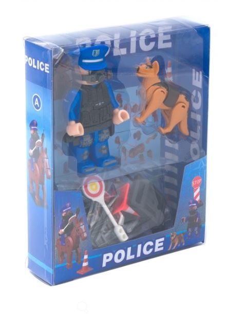 Figurina politist si caine + accesorii - Jucarii pentru copii (3+) Figurina politist si caine + accesorii - Jucarii pentru copii (3+)
