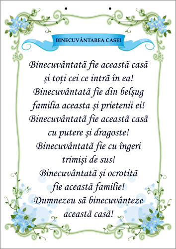 Poster- Binecuvantata fie aceasta casa... Poster- Binecuvantata fie aceasta casa...